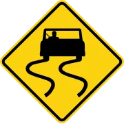USA Slippery Road