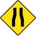 Australia Road Narrows