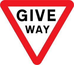 UK Give Way / Yield